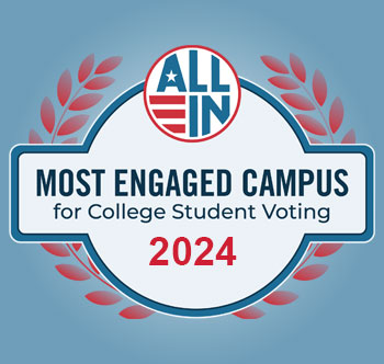 Most engaged campus badge graphic